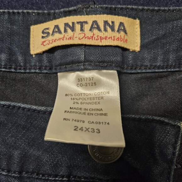 NWT Santana Dark Wash Boot-Cut Jeans (24") - Picture 4 of 5